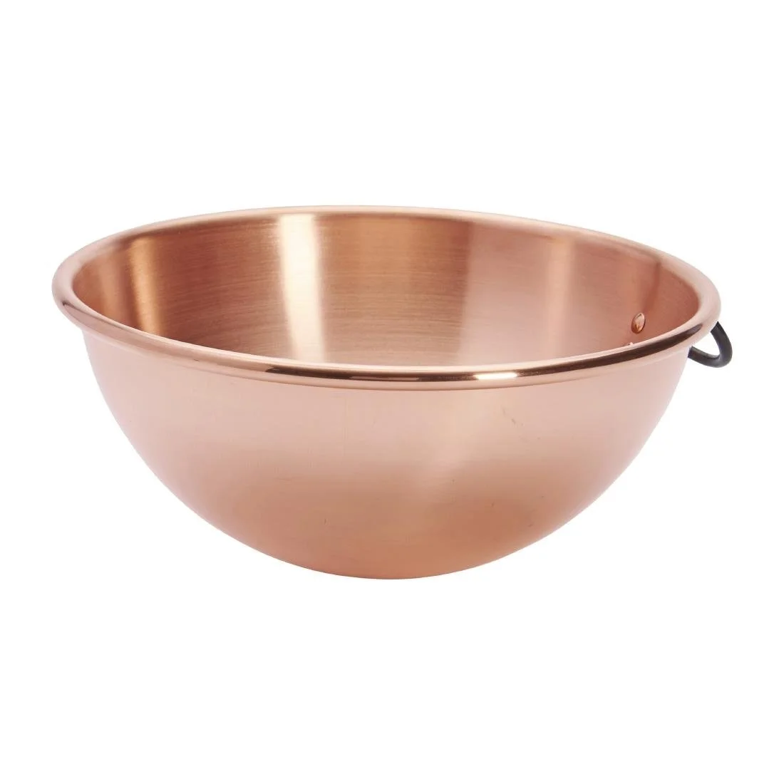 De Buyer Copper Egg Whites Bowl with Cast Iron Ring Handle 200mm - Image 4