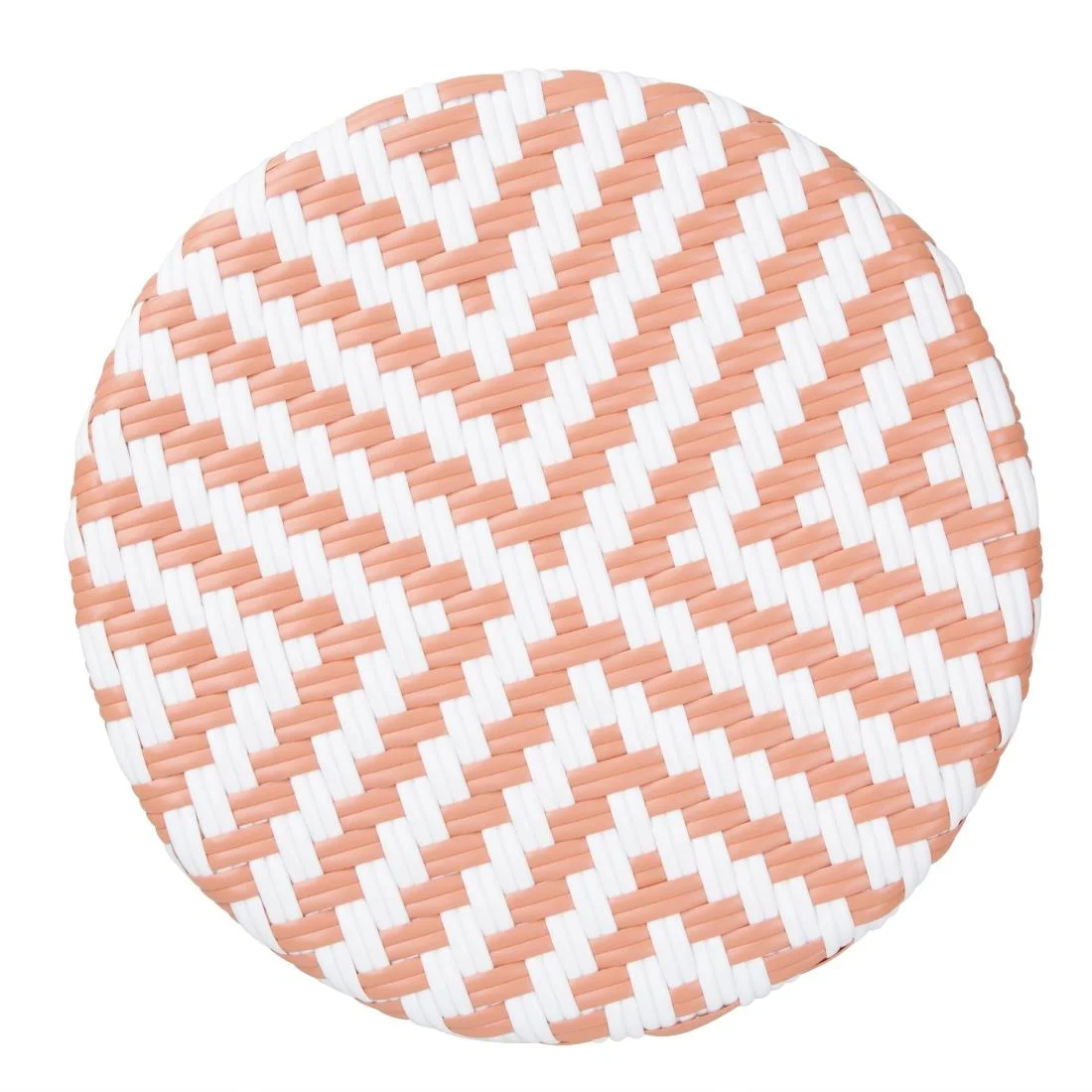 Bolero Parisian Style PE Rattan Bar Stools Coral (2 Pack) - Image 4
