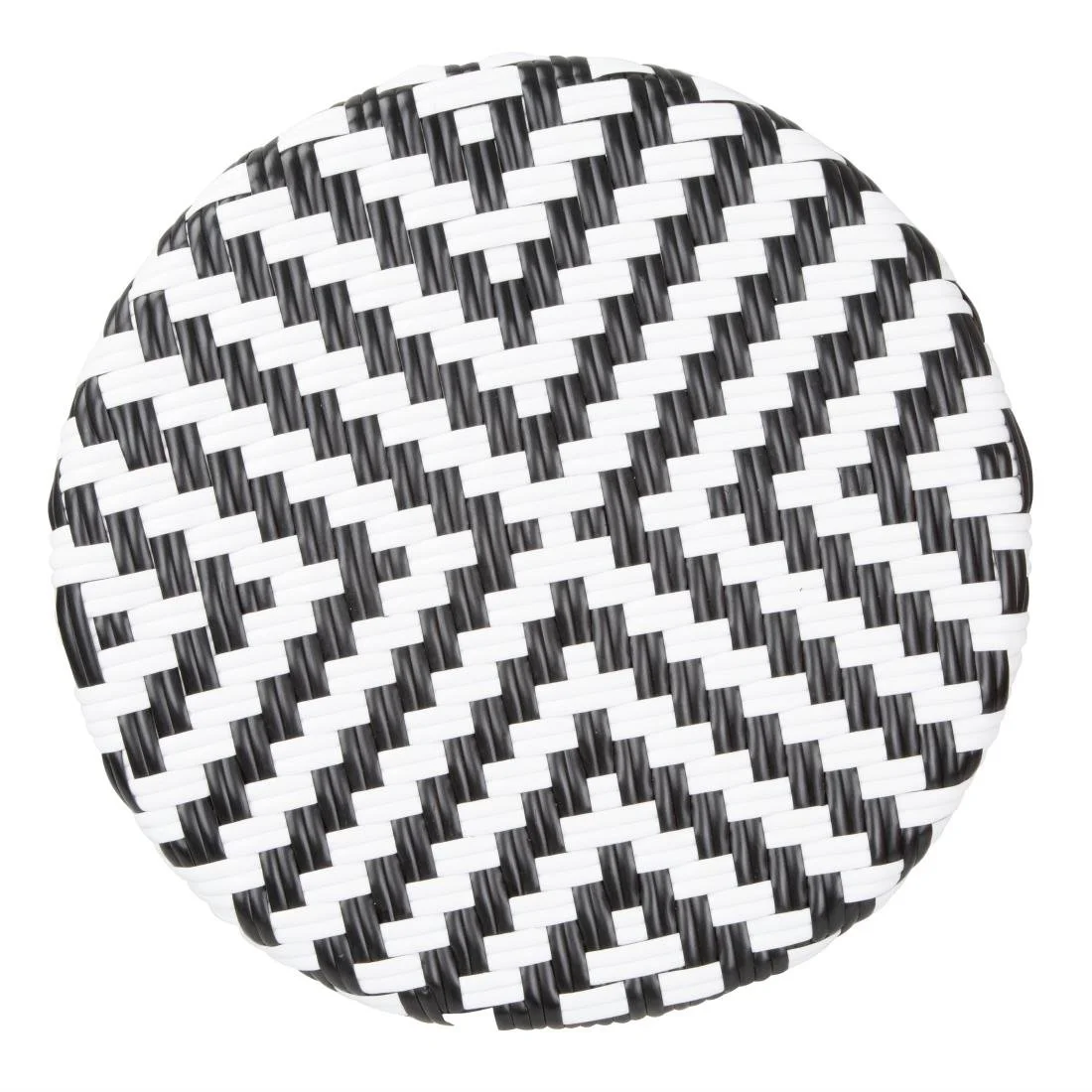 Bolero Parisian Style PE Rattan Bar Stools Black (2 Pack) - Image 4