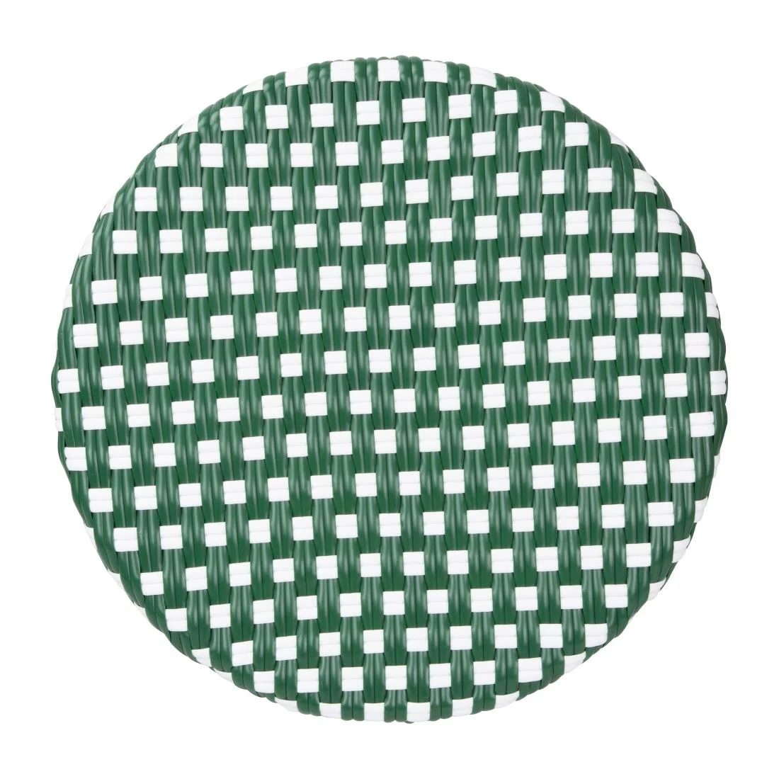 Bolero Parisian Style PE Rattan Bar Stools Green Dot Mix (2 Pack) - Image 4