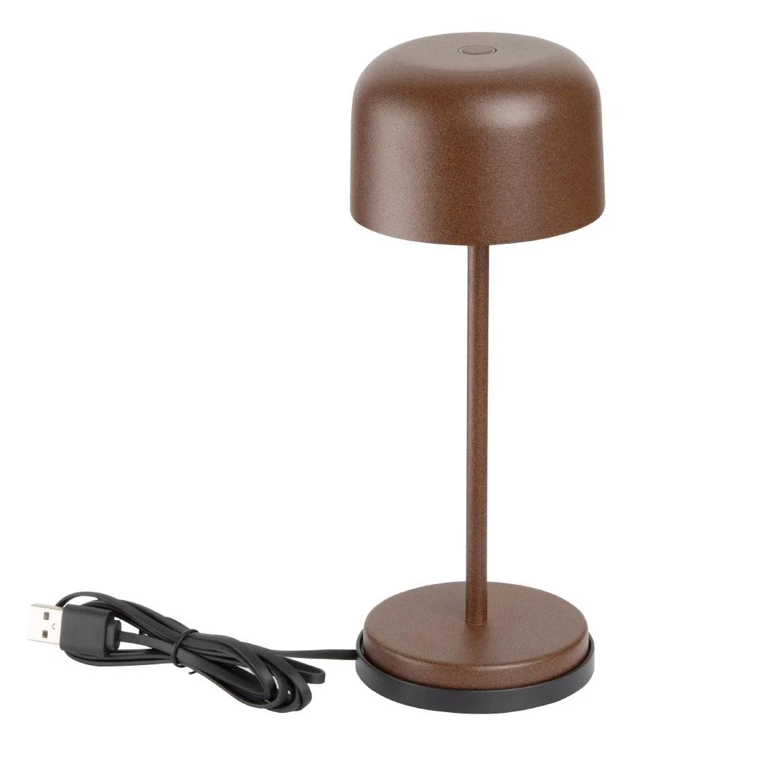 Olympia Siena Table Lamp Round Dome Chestnut 200mm - Image 2