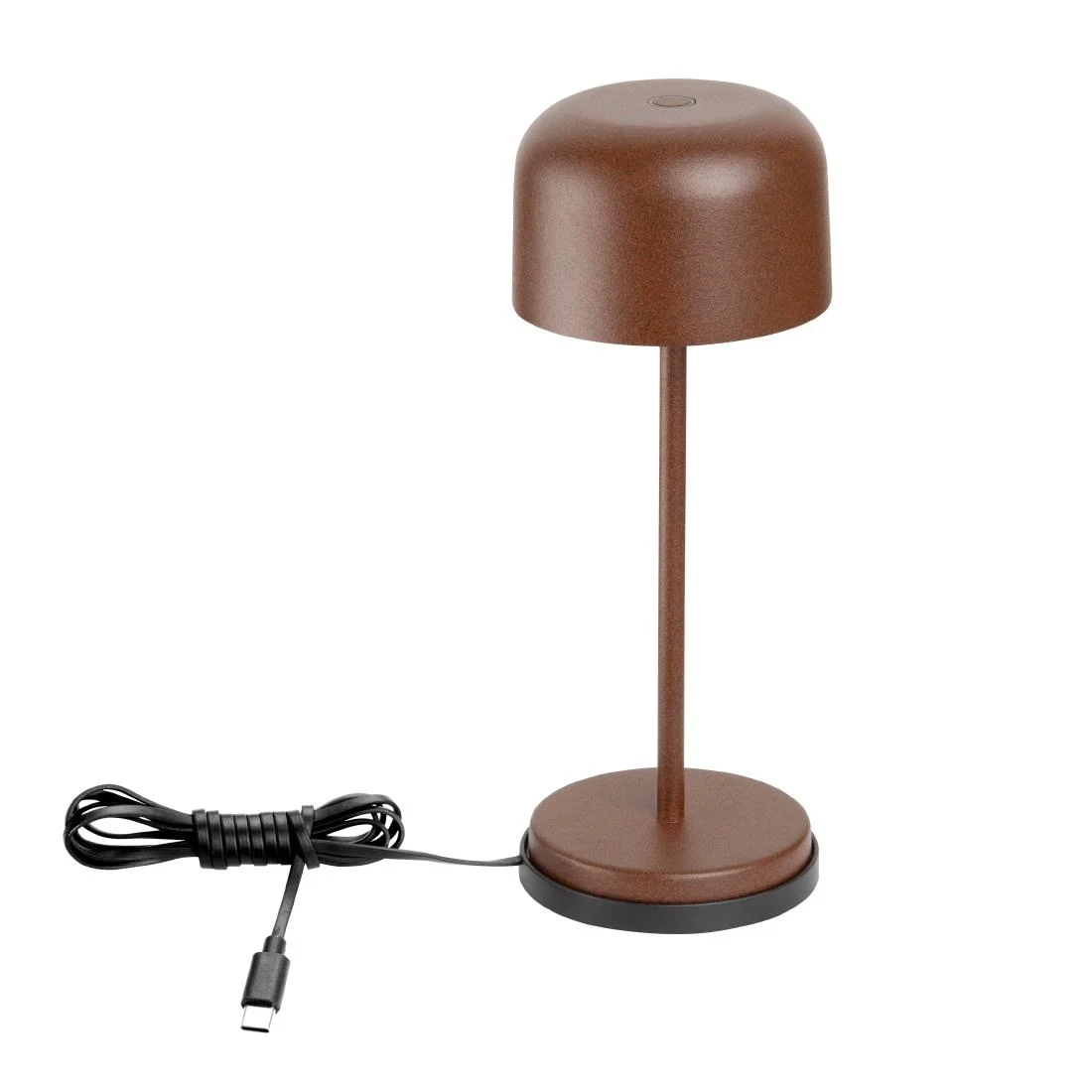 Olympia Siena Table Lamp Round Dome Chestnut 200mm - Image 7