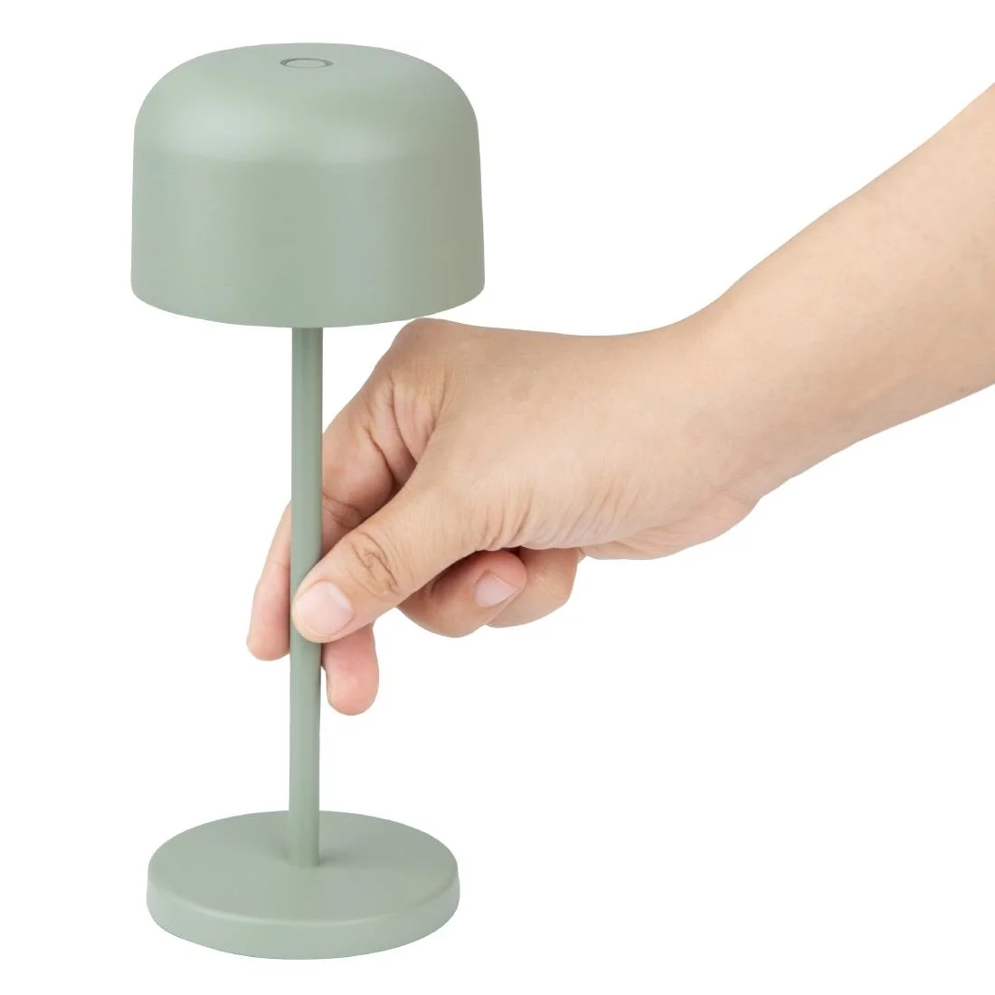 Olympia Siena Table Lamp Round Dome Sage 200mm - Image 3
