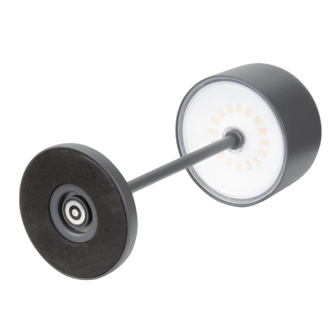 Olympia Siena Table Lamp Round Dome Grey 200mm - Image 3