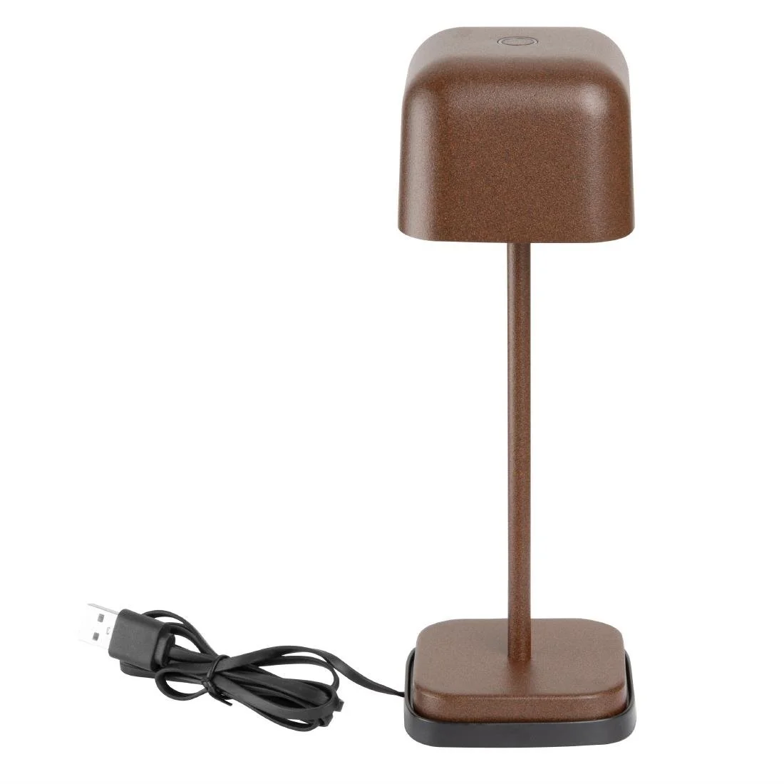 Olympia Lucca Table Lamp Squared Dome Chestnut 200mm - Image 2