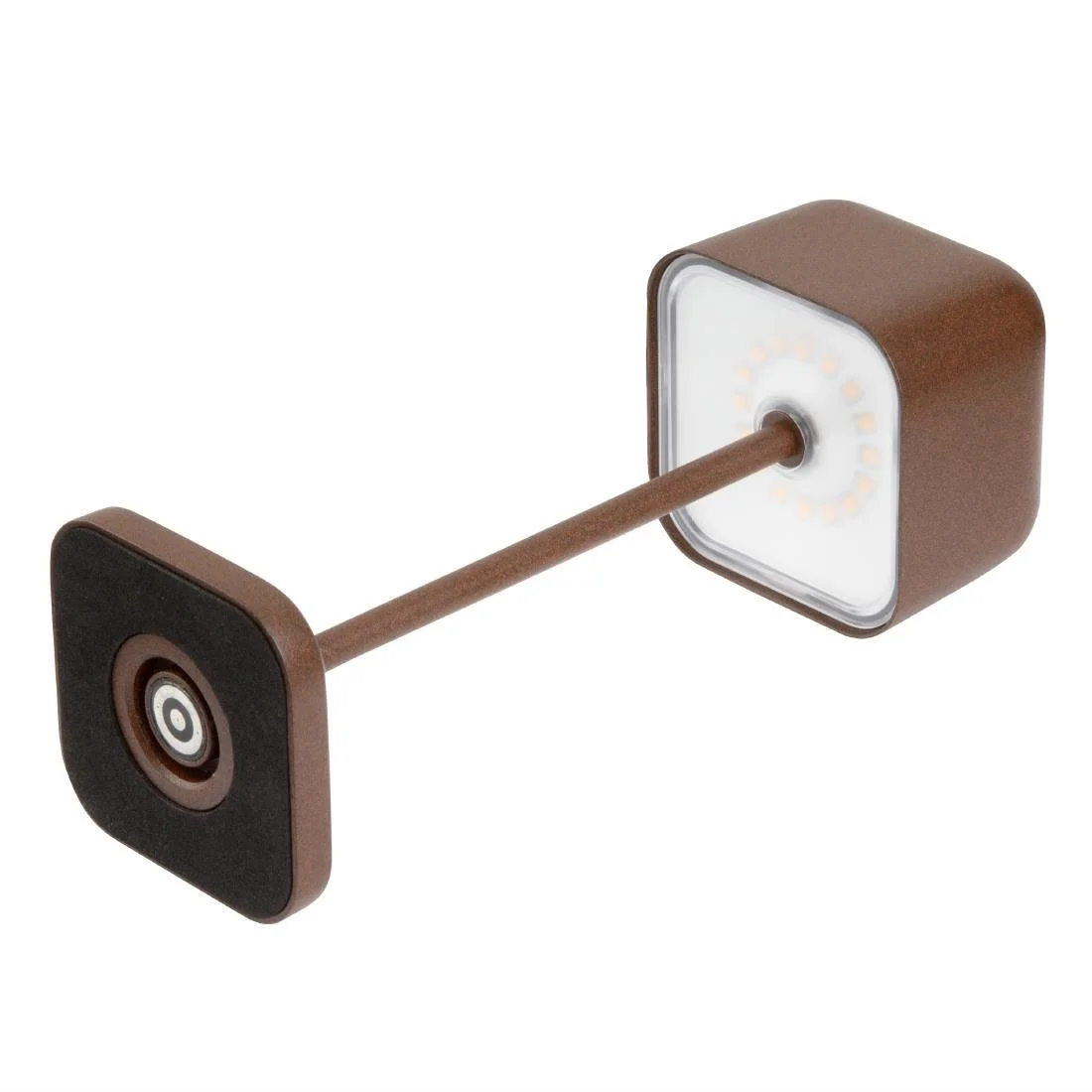 Olympia Lucca Table Lamp Squared Dome Chestnut 200mm - Image 3