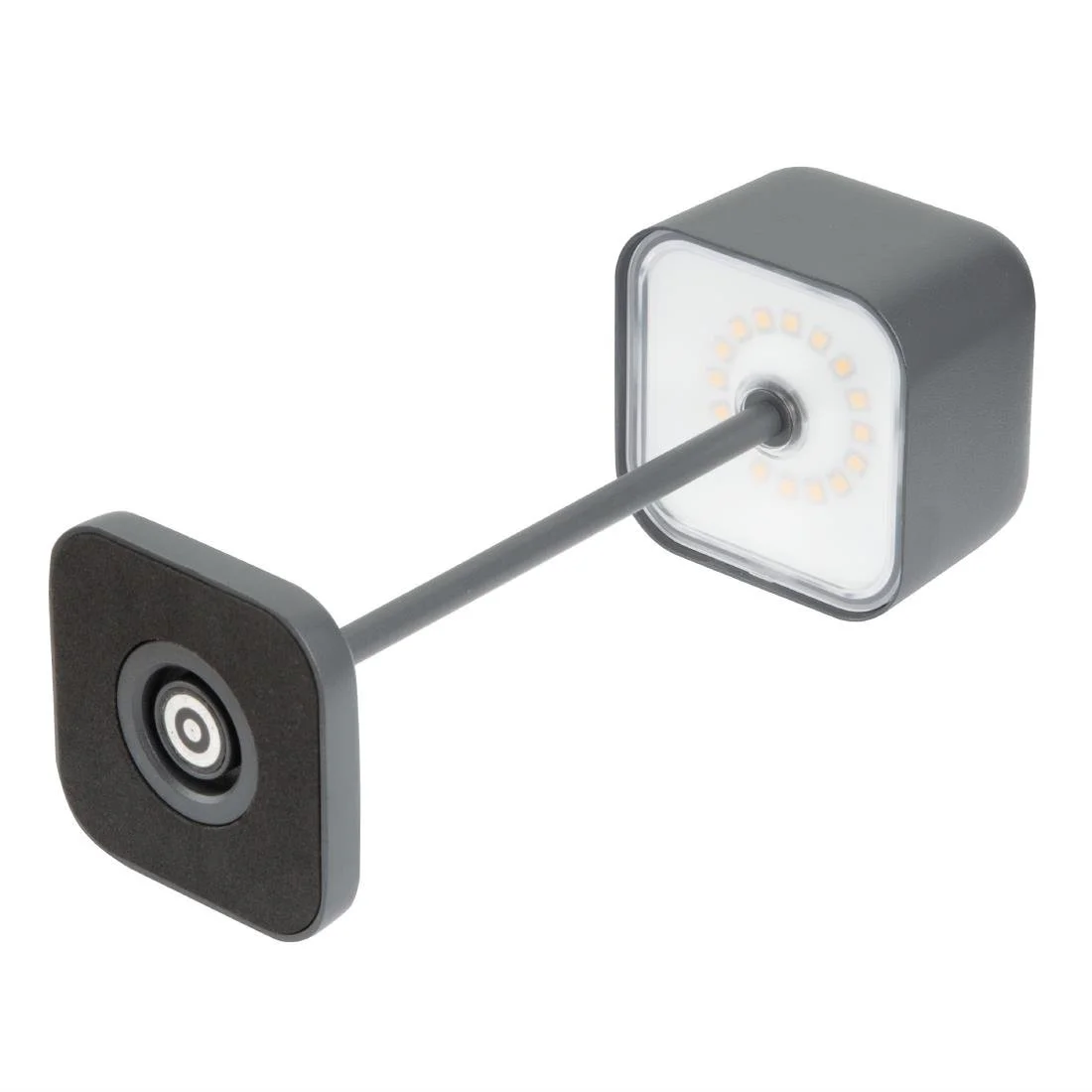 Olympia Lucca Table Lamp Squared Dome Grey 200mm - Image 3