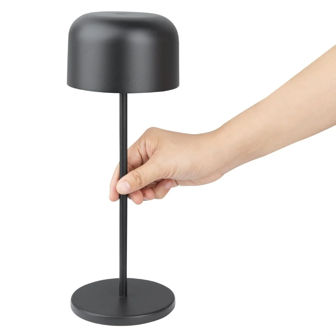 Olympia Siena Table Lamp Round Dome Black 300mm - Image 3