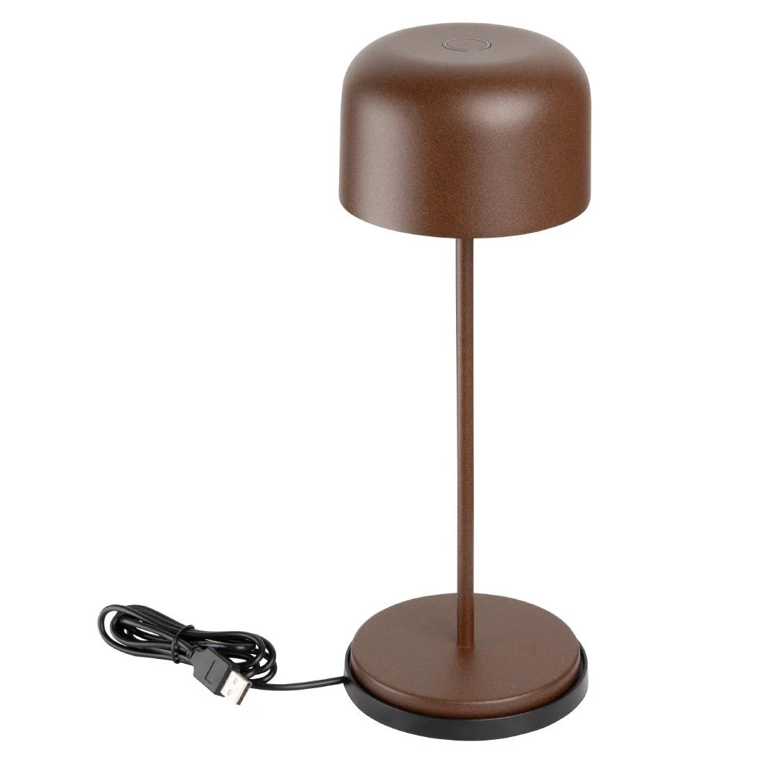 Olympia Siena Table Lamp Round Dome Chestnut 300mm - Image 2