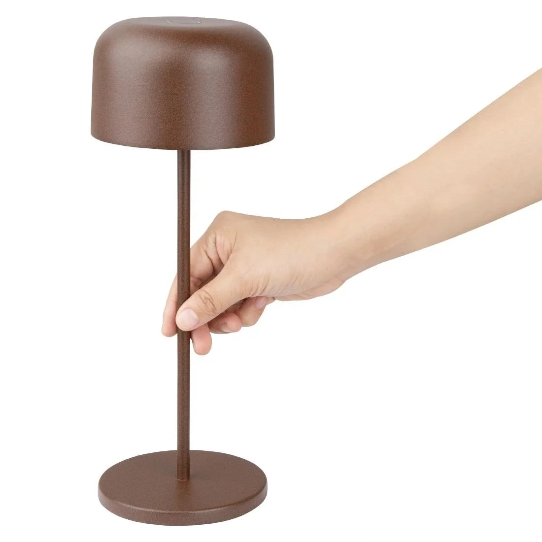 Olympia Siena Table Lamp Round Dome Chestnut 300mm - Image 5