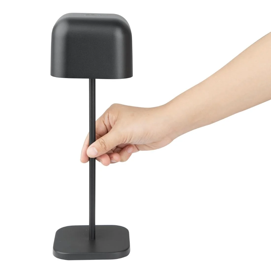 Olympia Lucca Table Lamp Squared Dome Black 300mm - Image 5