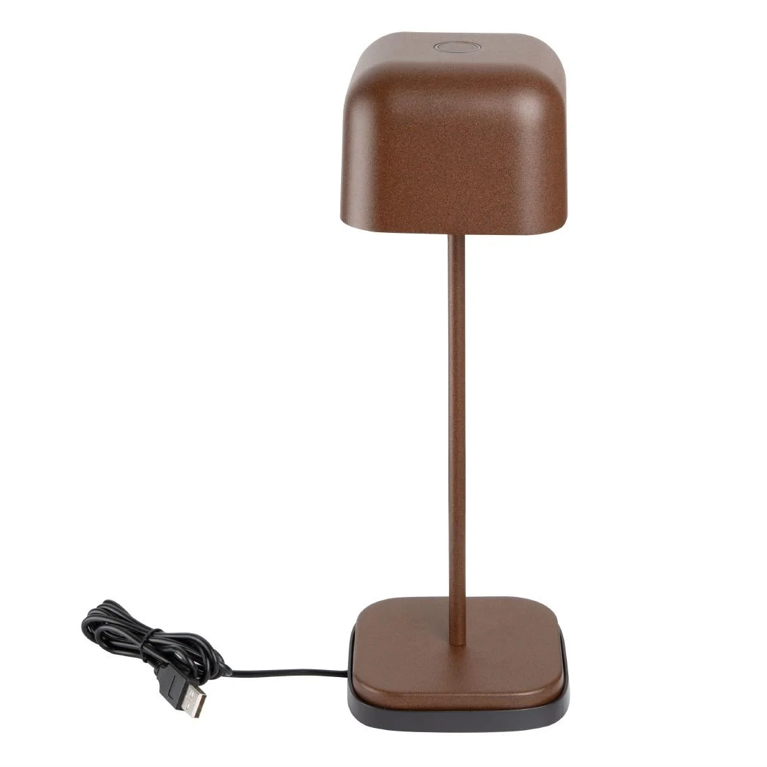 Olympia Lucca Table Lamp Squared Dome Chestnut 300mm - Image 2