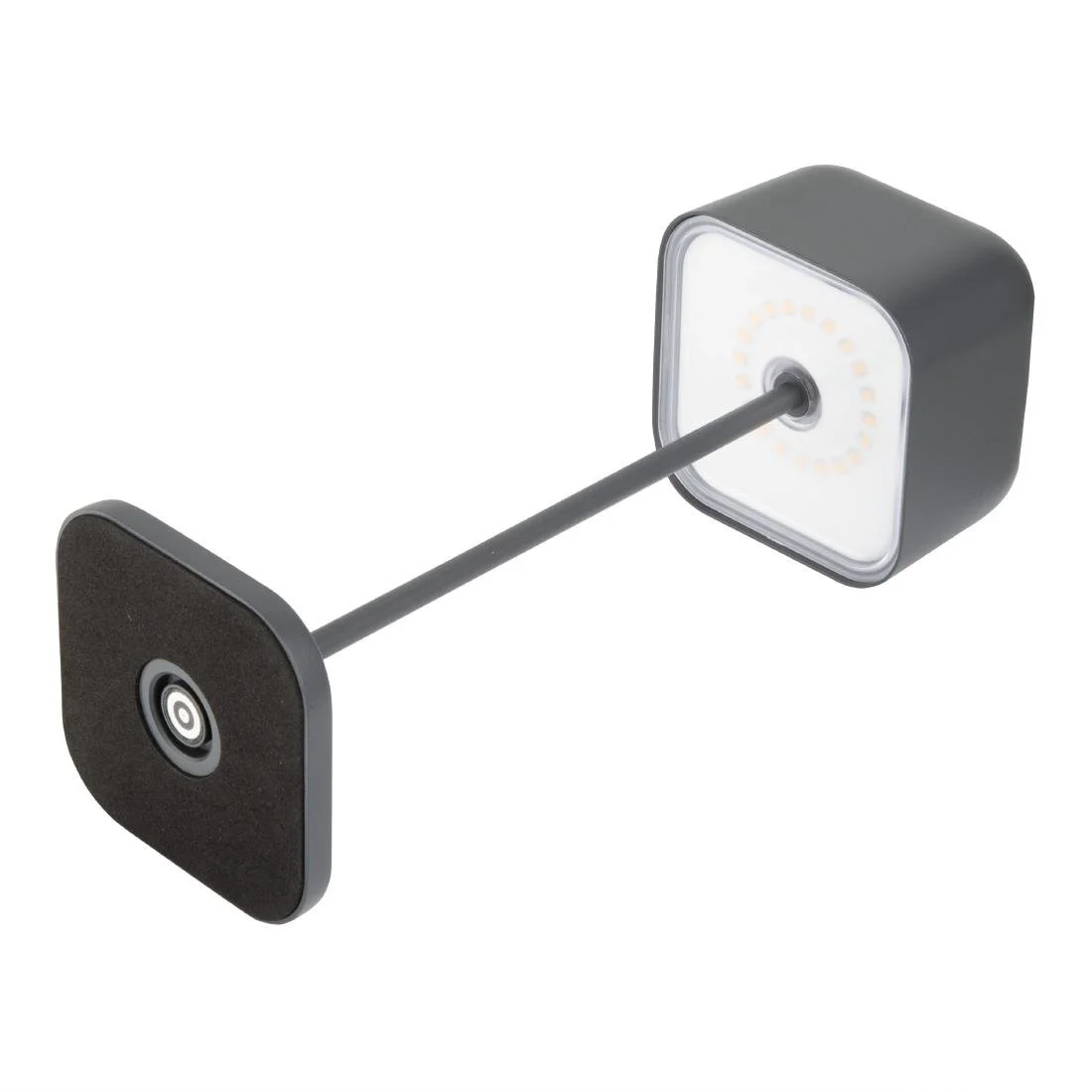 Olympia Lucca Table Lamp Squared Dome Grey 300mm - Image 3