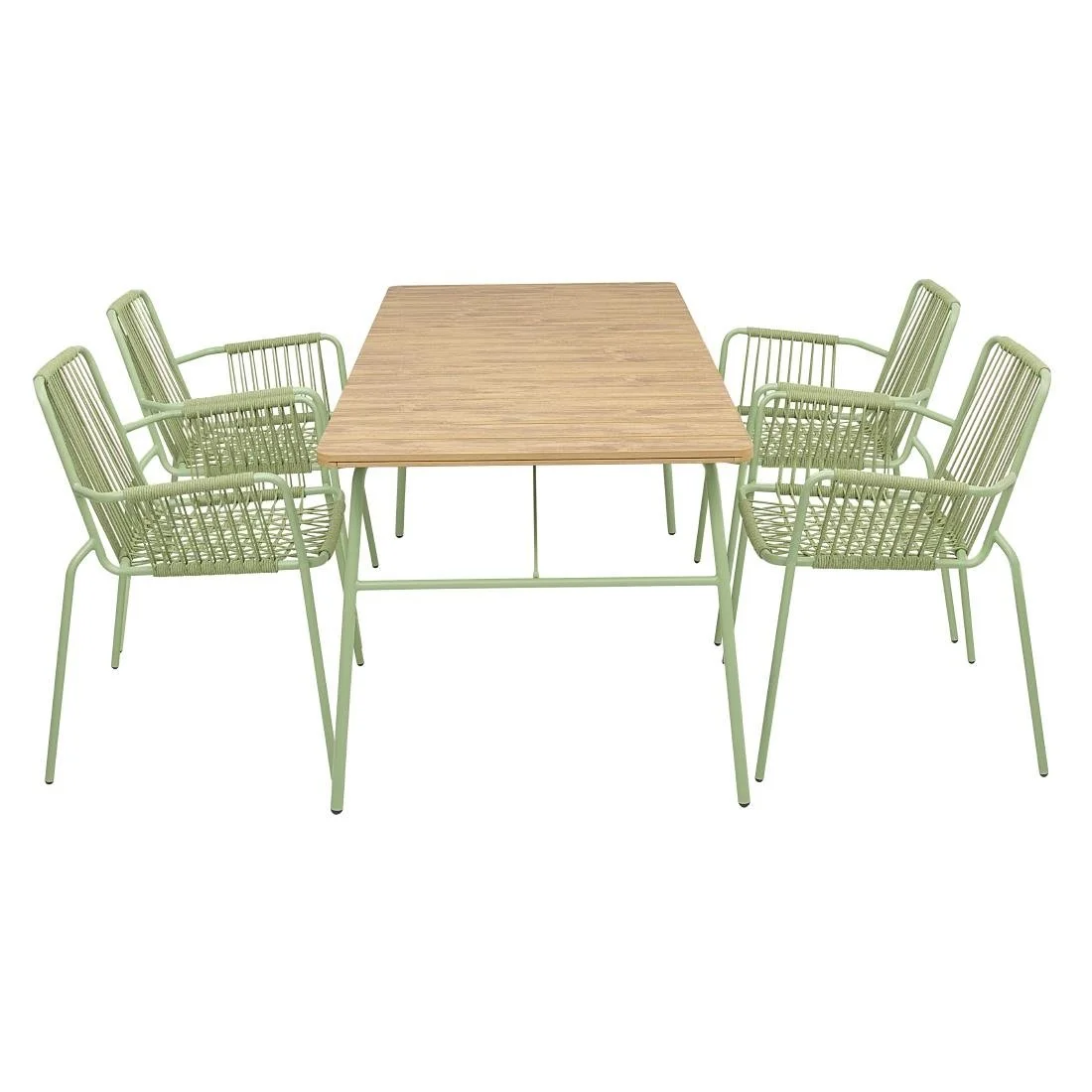 Bolero Melbourne Outdoor Polywood Dining Table 1610x800x734mm - Image 5