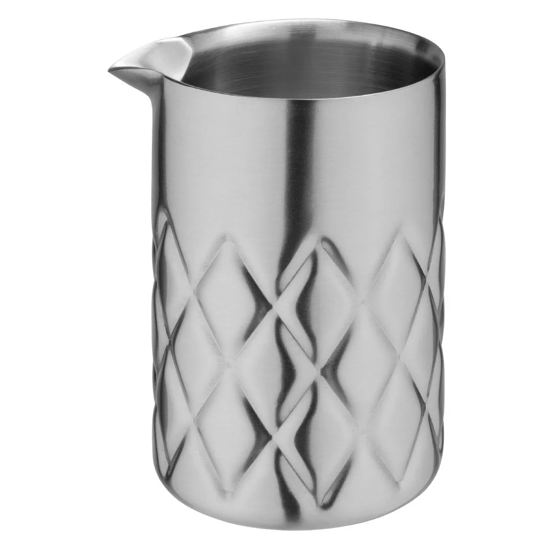 Olympia Double Wall Mixing Glass Stainless Steel 139x87mm - Image 2