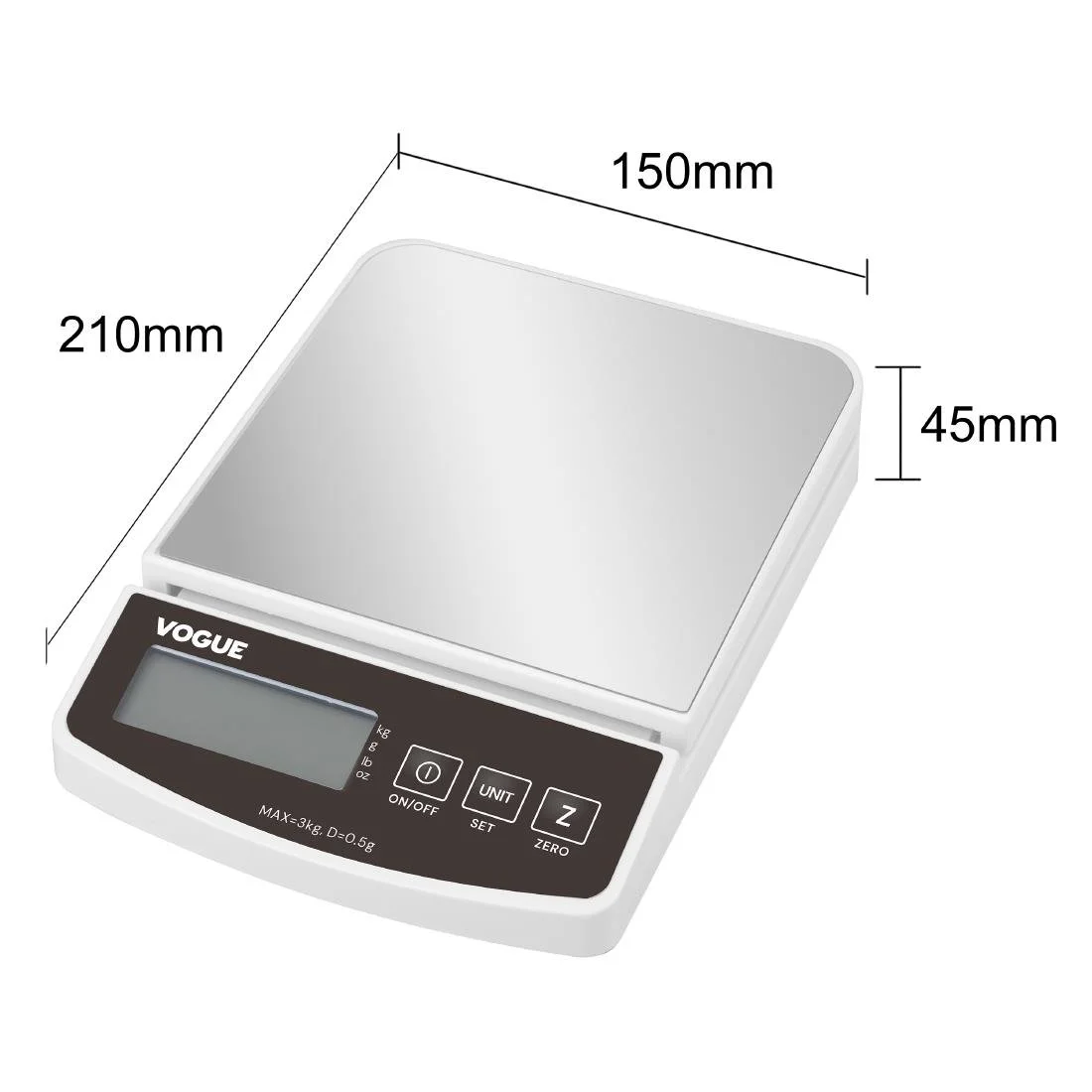 Vogue Electronic Scale 3kg - Image 6