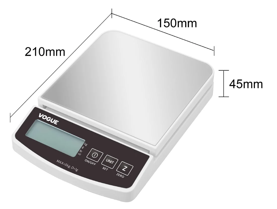 Vogue Electronic Scale 5kg - Image 6