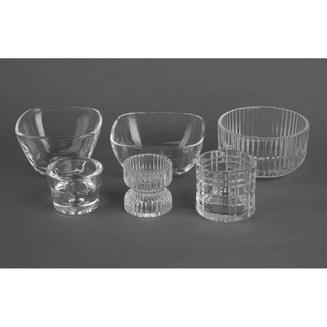 Olympia Ridged Glasses Tealight/Candles Holders 52x52mm (6 Pack) - Image 5