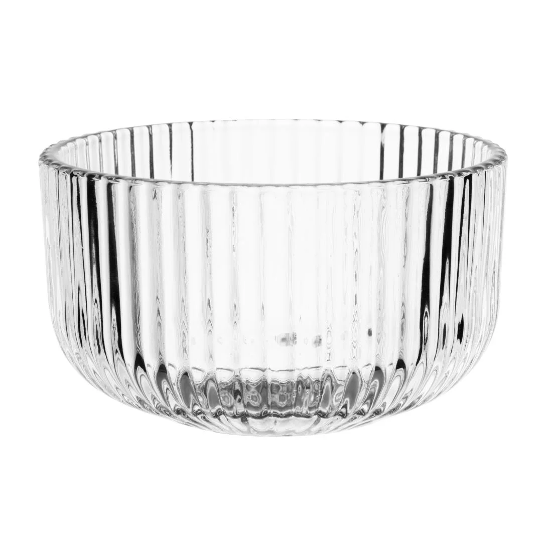 Olympia Round Ridged Glasses Snack Bowls (6 Pack)