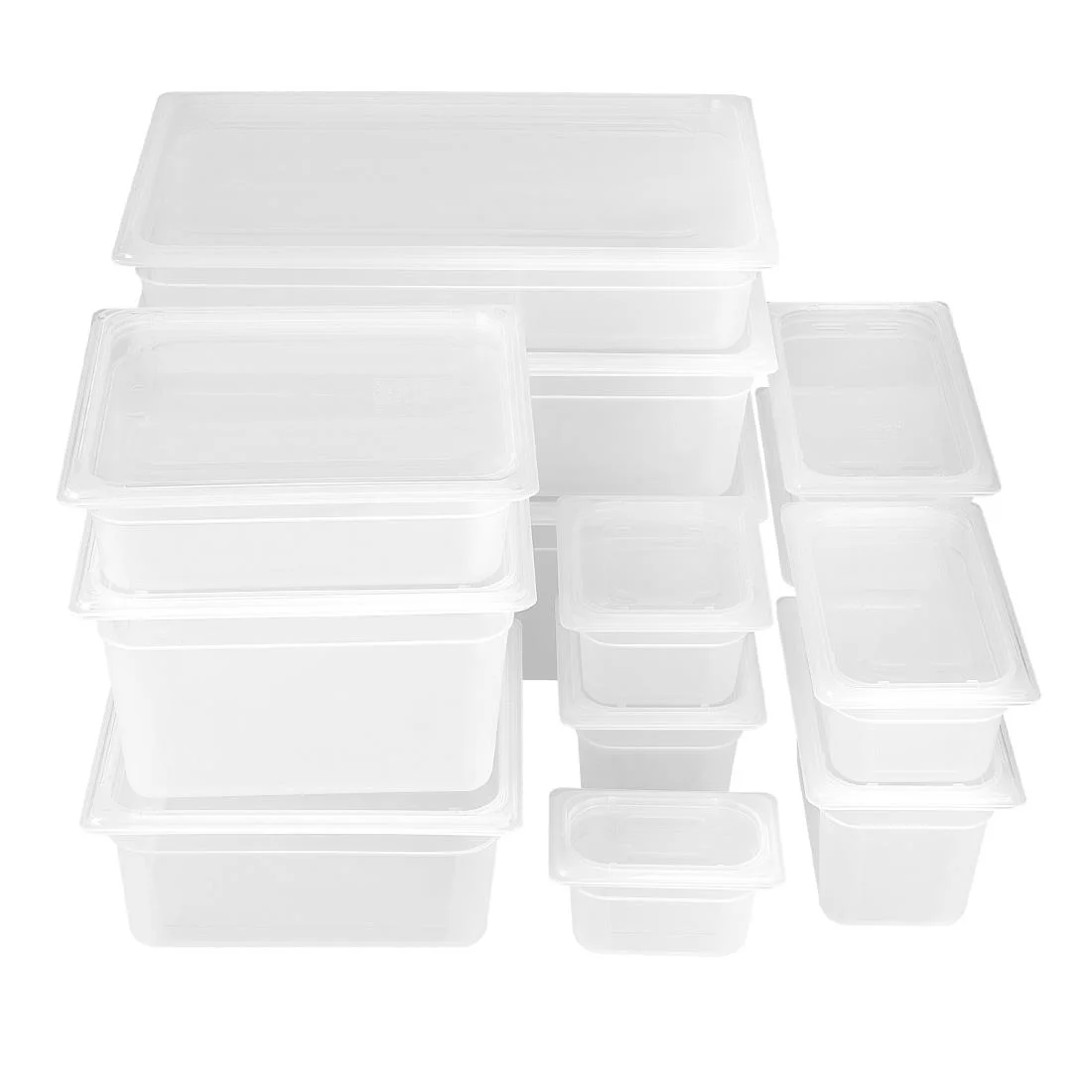 Nisbets Essentials Polypropylene 1/4 Gastronorm Container 150mm - Image 6