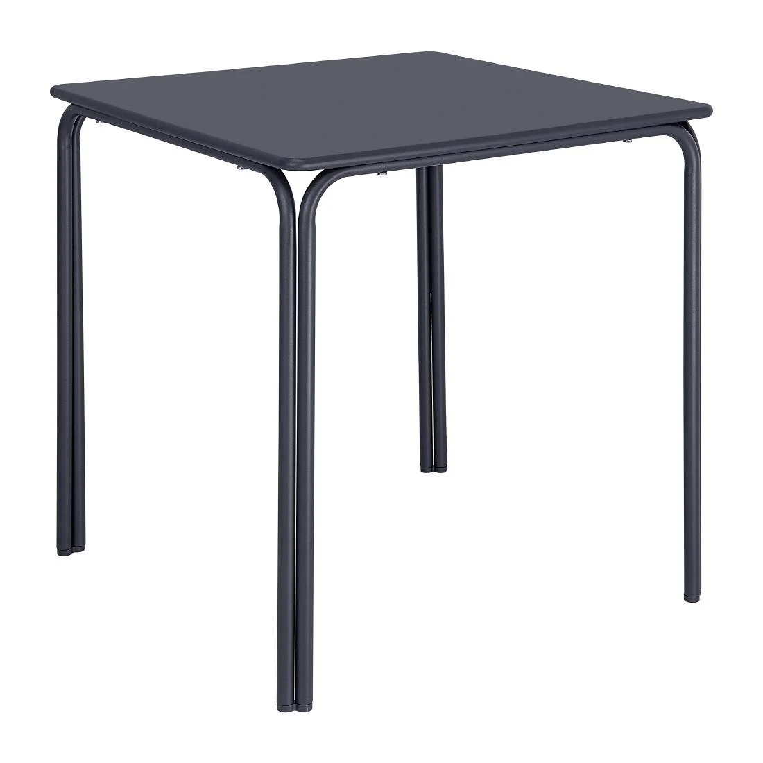 Bolero Adeline Steel Square Table 700mm Slate Blue