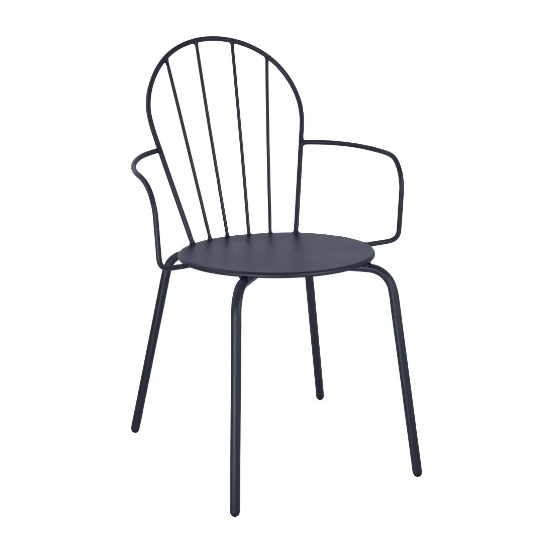 Bolero Adeline Arm Chairs Slate Blue (4 Pack) - Image 1