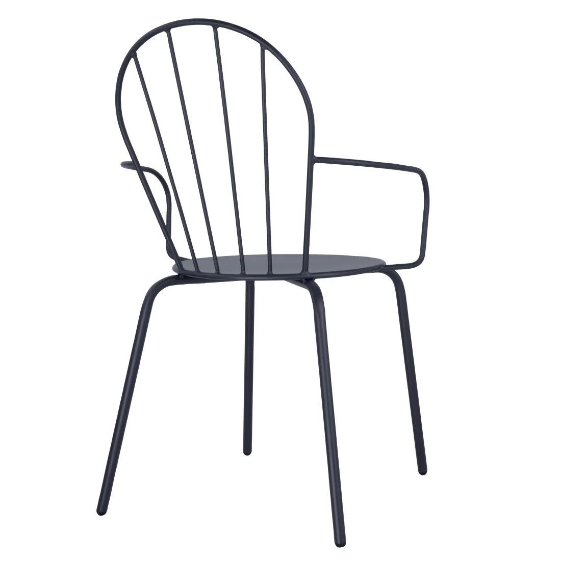 Bolero Adeline Arm Chairs Slate Blue (4 Pack) - Image 3