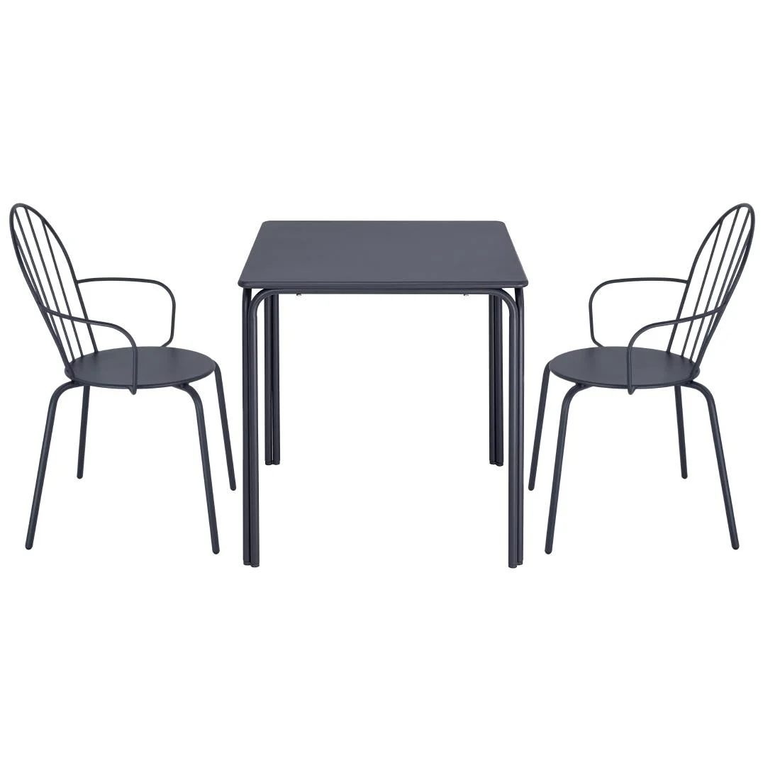 Bolero Adeline Arm Chairs Slate Blue (4 Pack) - Image 4