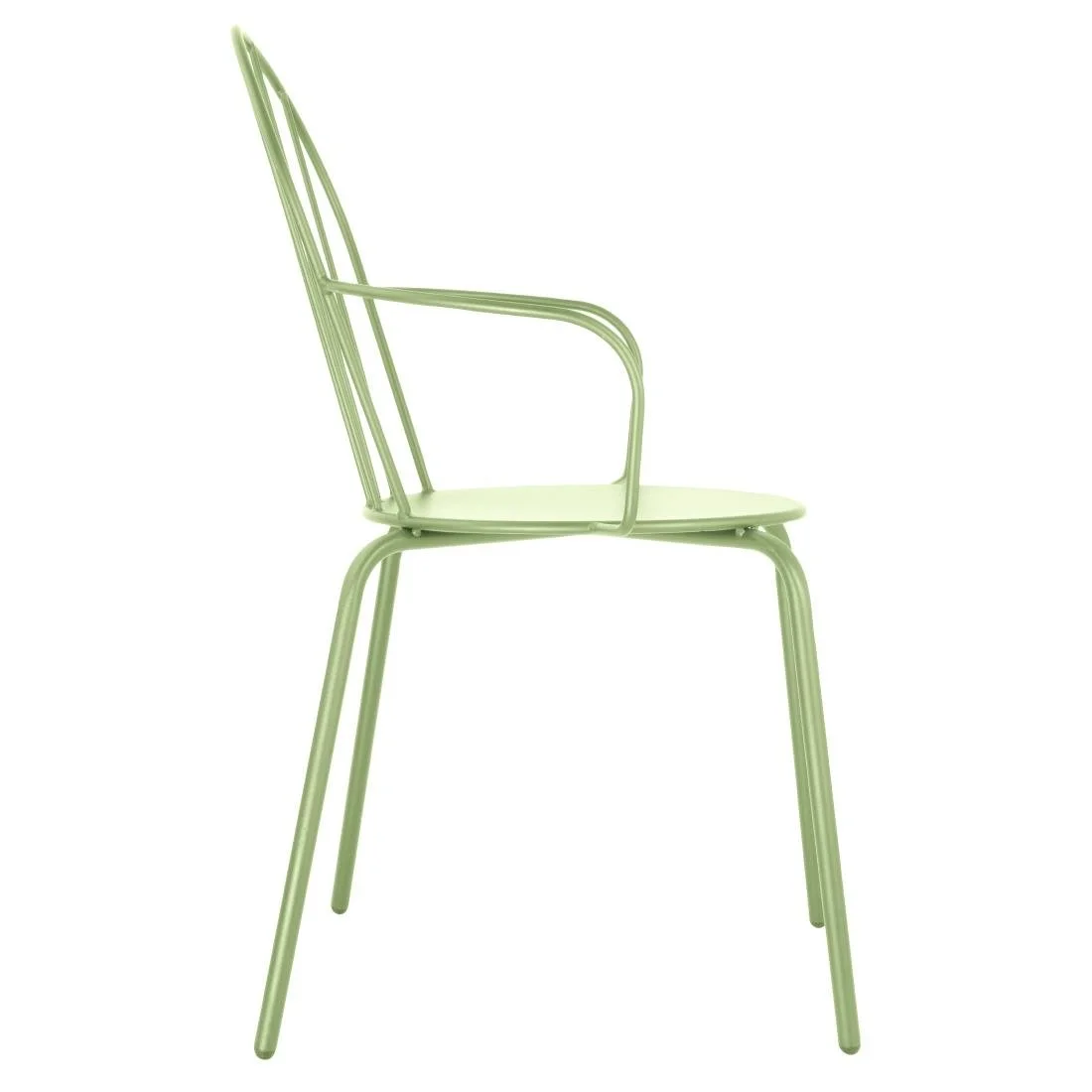 Bolero Adeline Arm Chair Light Green (4 Pack) - Image 2