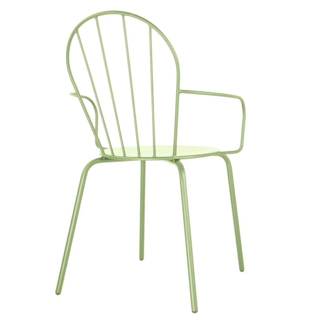 Bolero Adeline Arm Chair Light Green (4 Pack) - Image 3