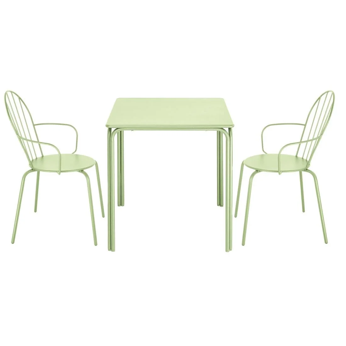 Bolero Adeline Arm Chair Light Green (4 Pack) - Image 4