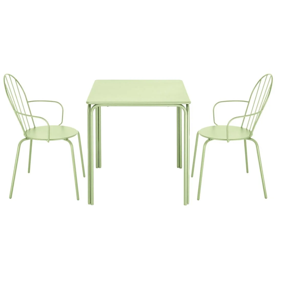 Bolero Adeline Arm Chair Light Green (4 Pack) - Image 4