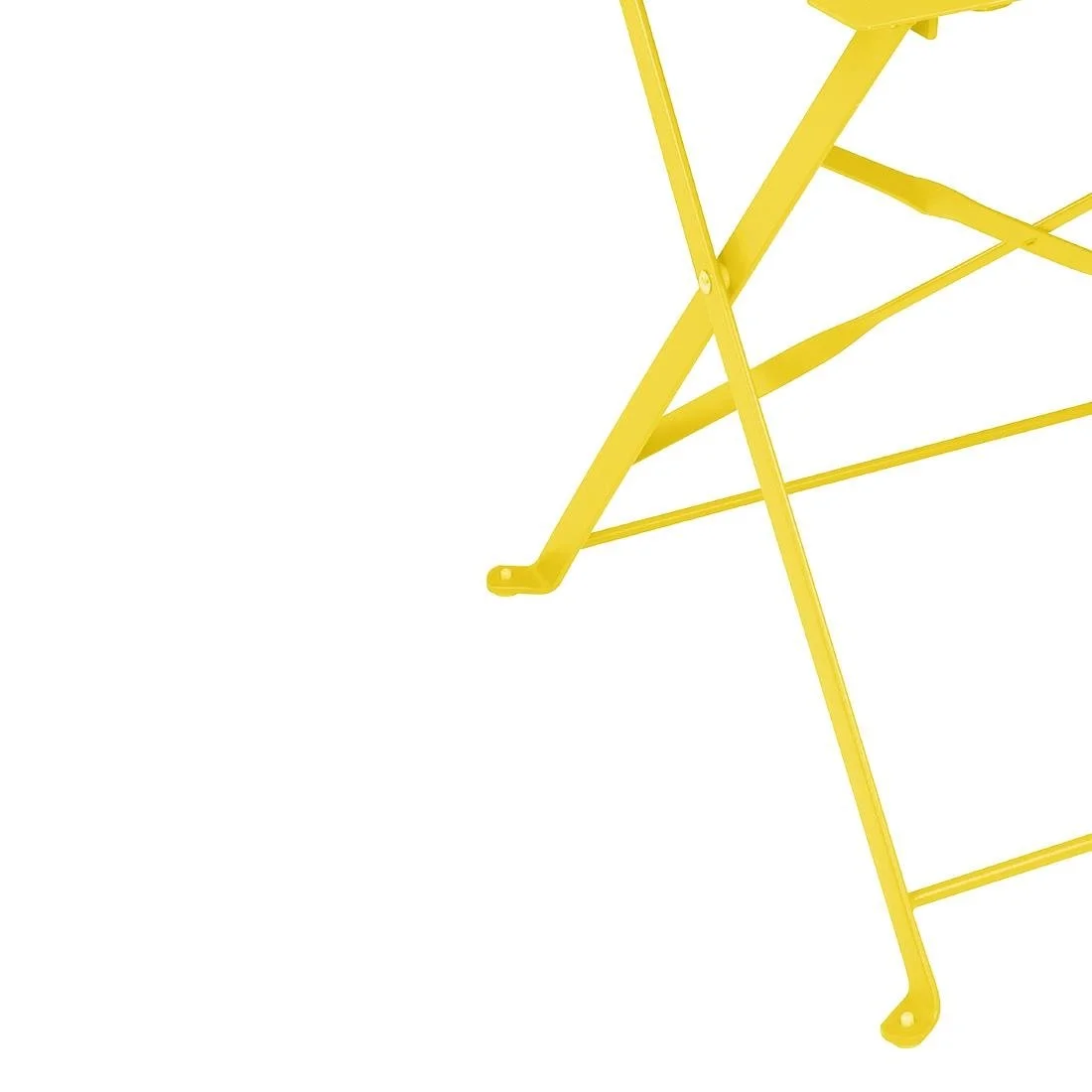 Bolero Perth Mellow Yellow Pavement Style Steel Folding Chairs (2 Pack) - Image 5