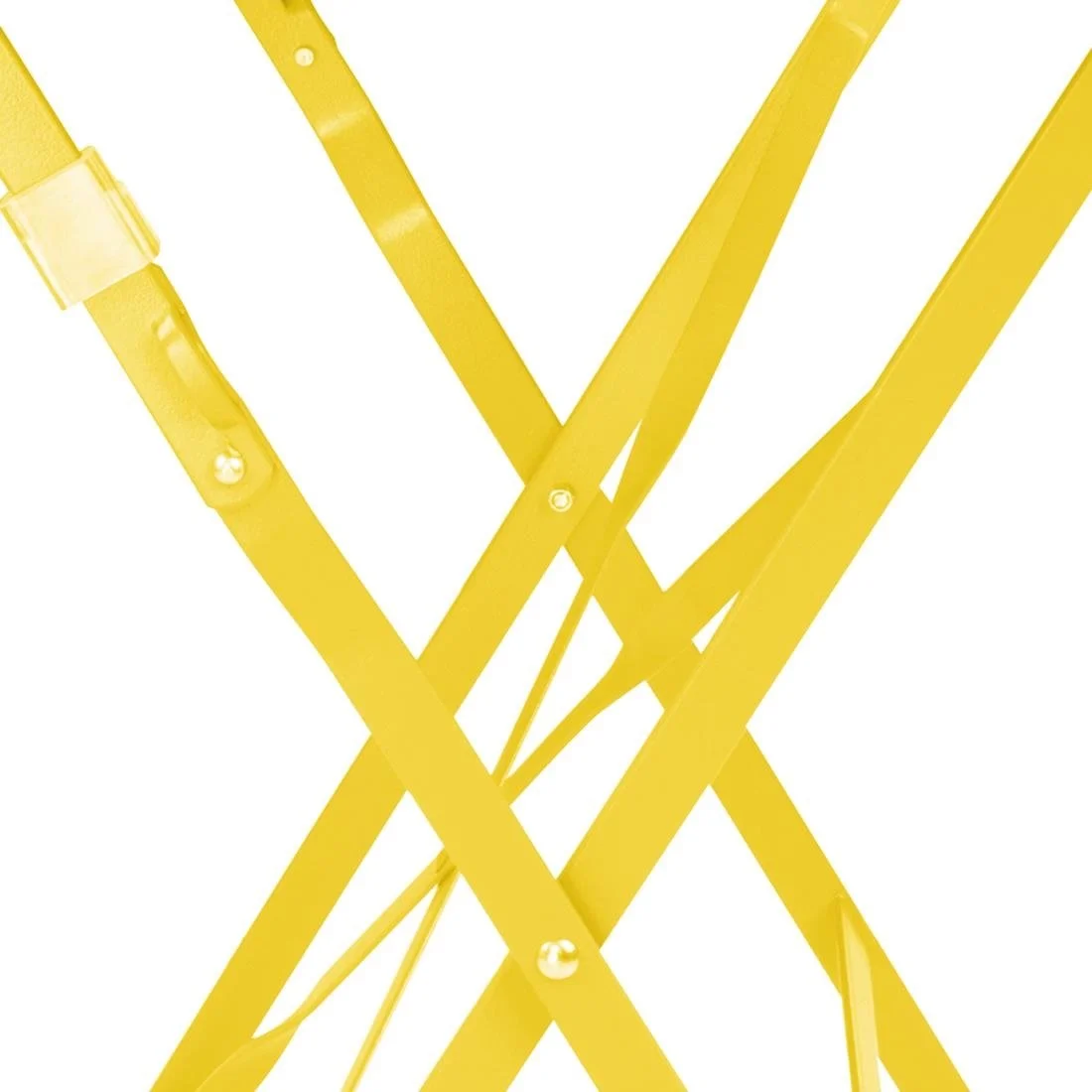 Bolero Perth Mellow Yellow Pavement Style Steel Table Round 600mm - Image 6