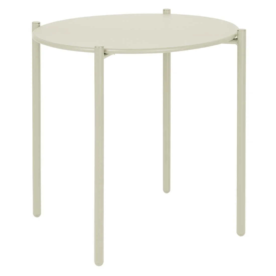 Bolero Perth Round Low Coffee Table Light Grey 450mm - Image 2