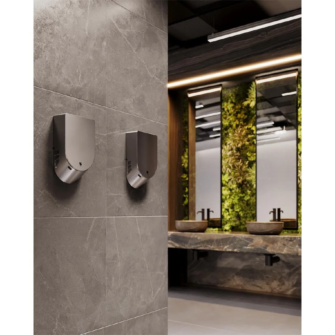 Dryflow Infinity Hand Dryer Brushed Satin - Image 3