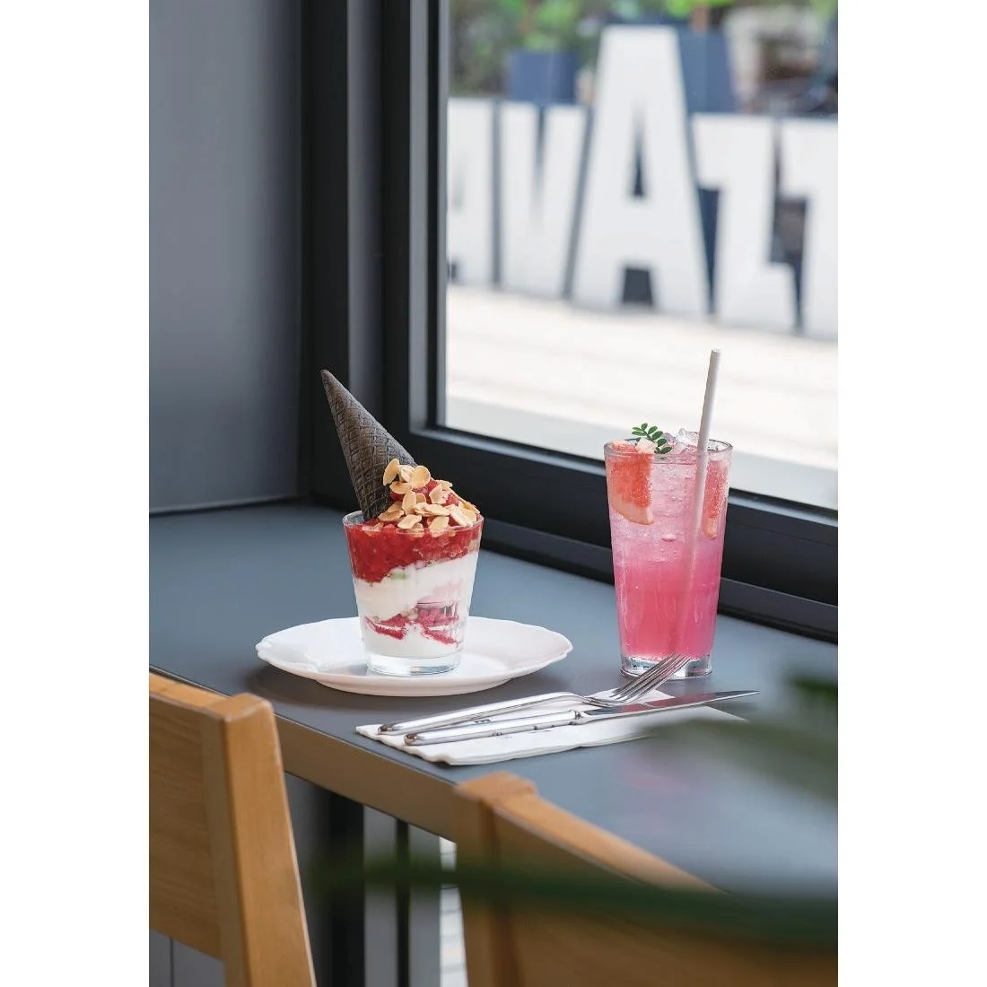 Arcoroc Stack Up Cross Old Fashioned Tumblers 260ml (24 Pack) - Image 2