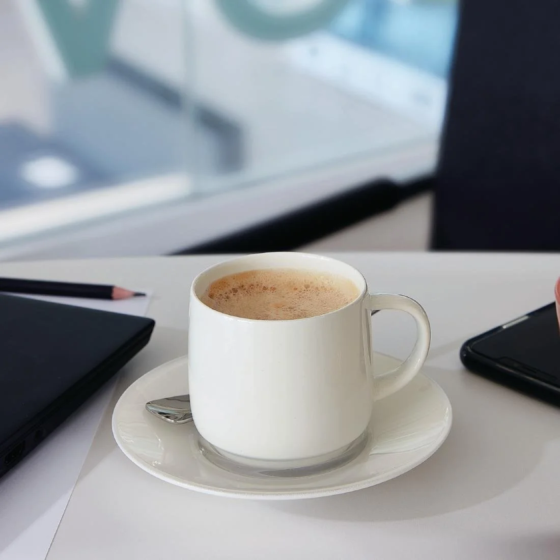 Arcoroc Intensity White Baril Cups 250ml (24 Pack) - Image 4