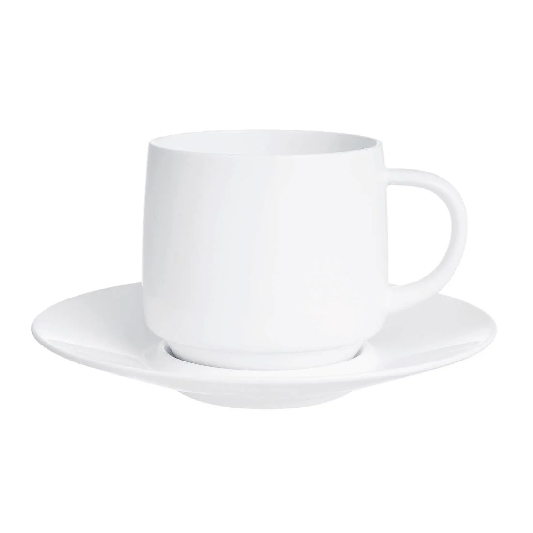 Arcoroc Intensity White Baril Saucers 120mm (24 Pack)