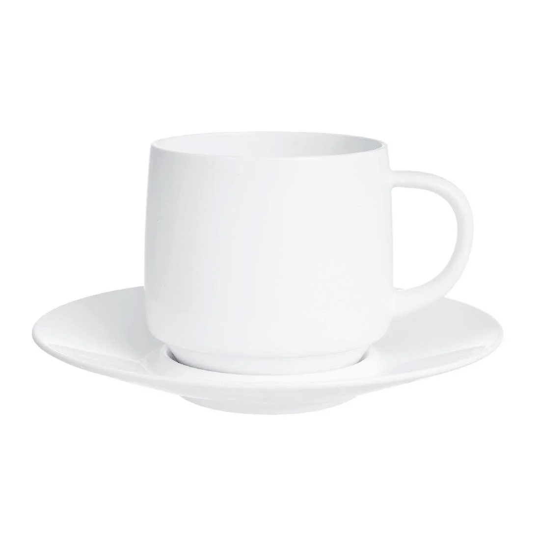 Arcoroc Intensity White Baril Saucers 120mm (24 Pack) - Image 1