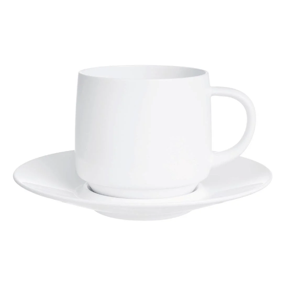 Arcoroc Intensity White Baril Saucers 140mm (24 Pack) - Image 1