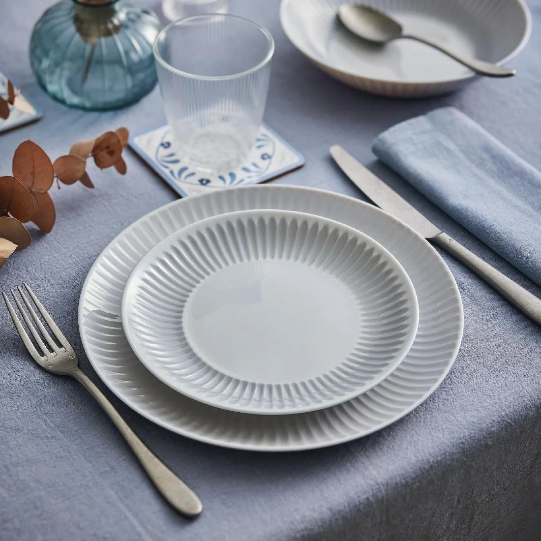 Luminarc Cottage Grey Dinner Plates 250mm (24 Pack) - Image 4