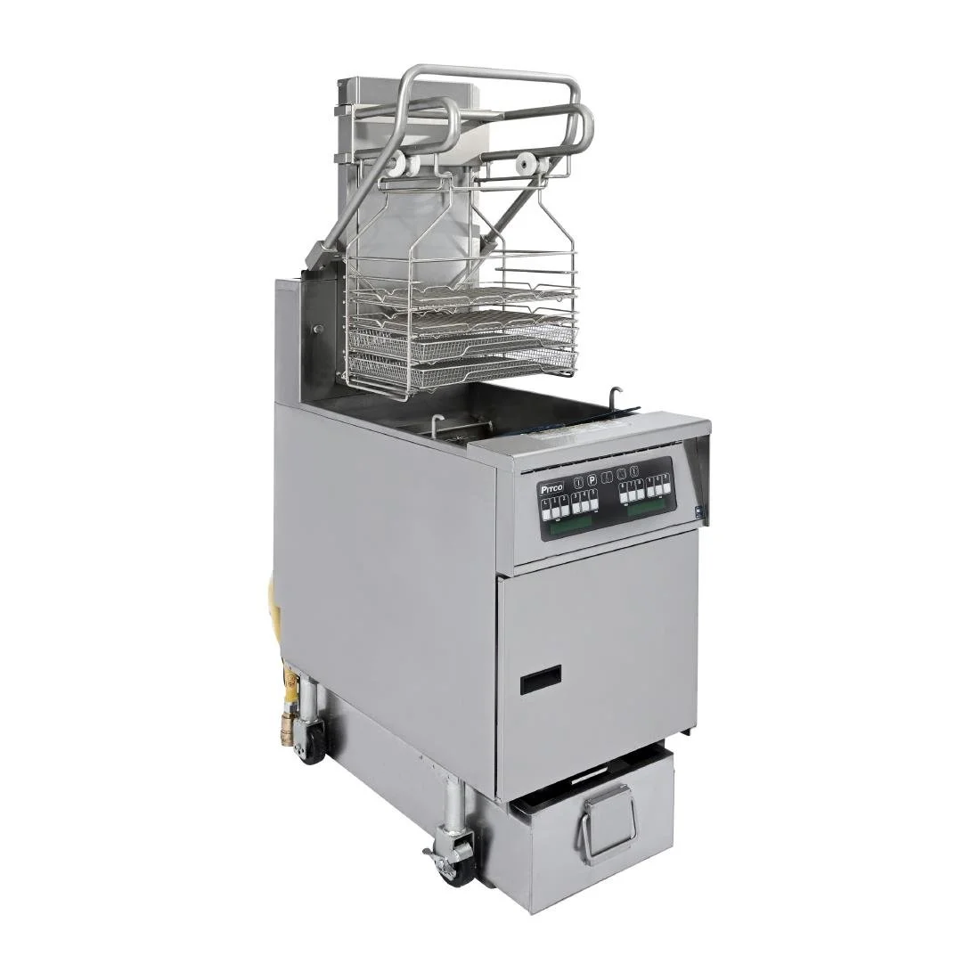 Pitco Solstice Gas Rack Fryer with SoloFilter - Image 1