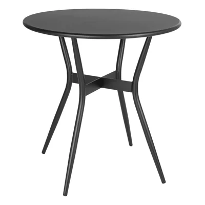 Bolero Santiago Outdoor Table Black 690mm - Image 1