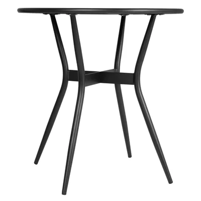Bolero Santiago Outdoor Table Black 690mm - Image 3