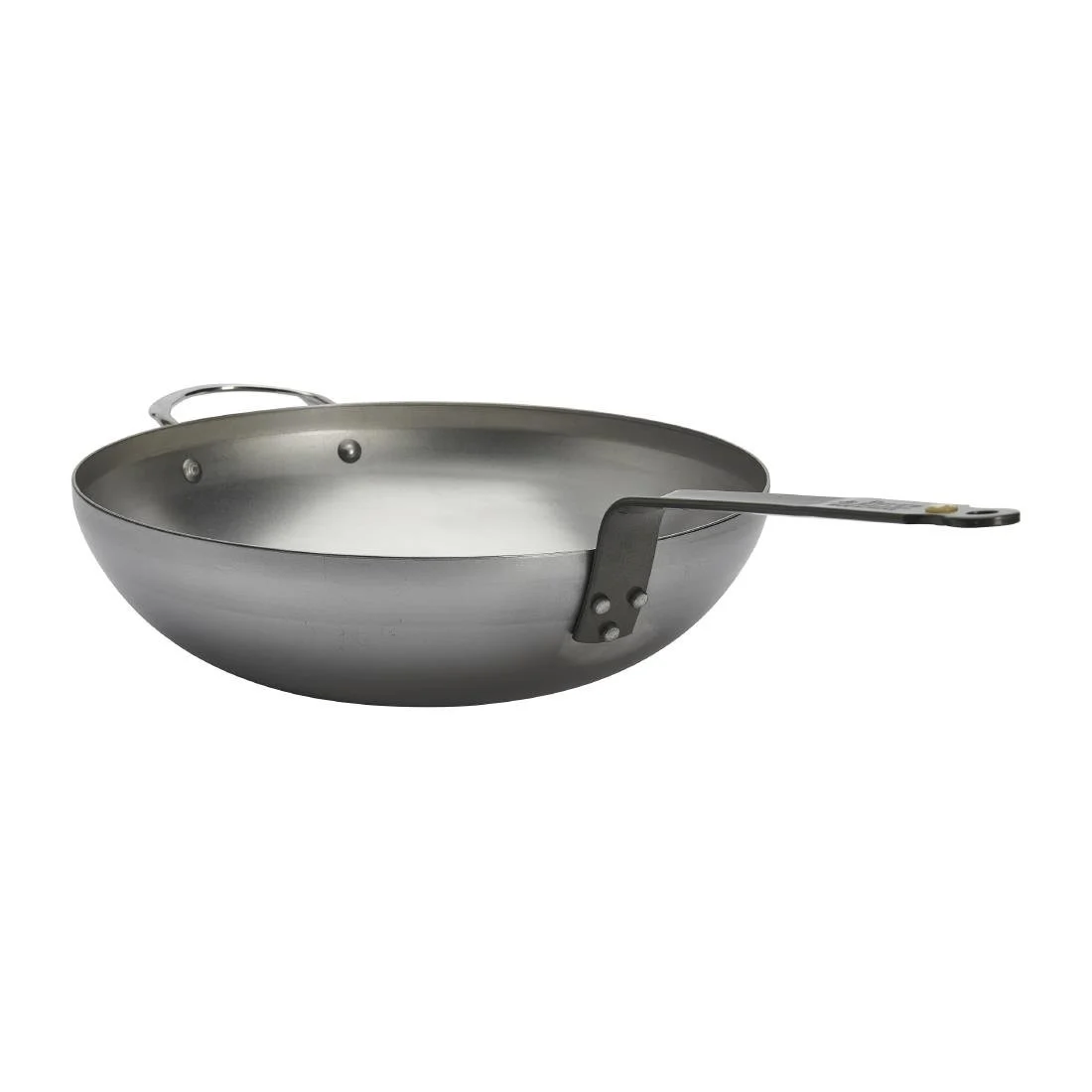 De Buyer Mineral B Rounded Wok with Handle 32cm - Image 4