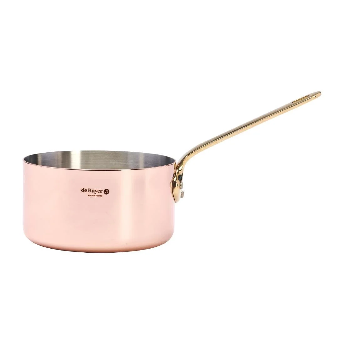 De Buyer Inocuivre Saucepan with Brass Handle 12cm - Image 1