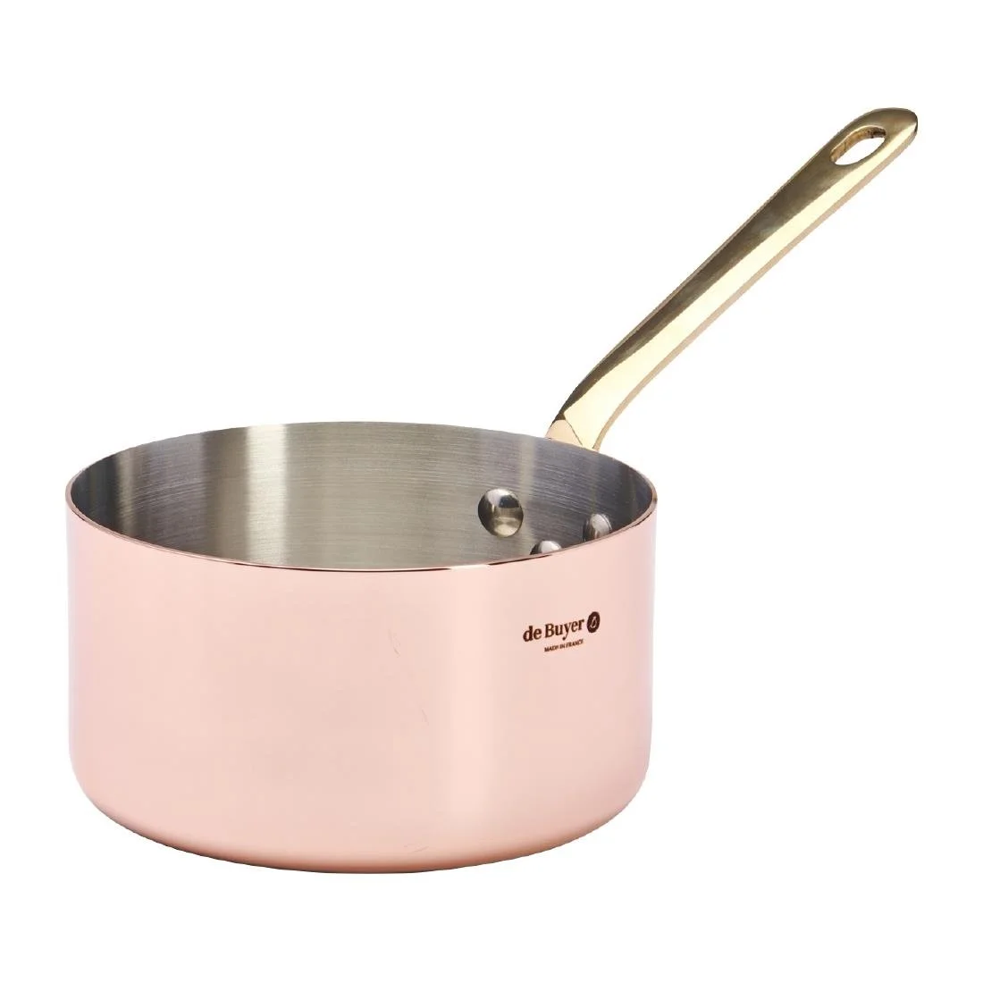De Buyer Inocuivre Saucepan with Brass Handle 14cm - Image 1