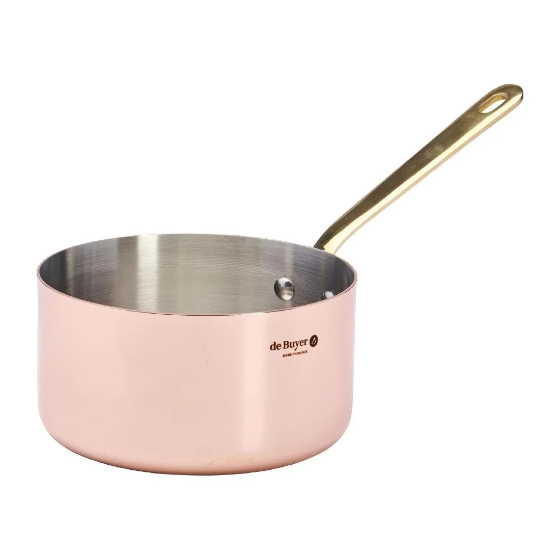 De Buyer Inocuivre Saucepan with Brass Handle 16cm - Image 1