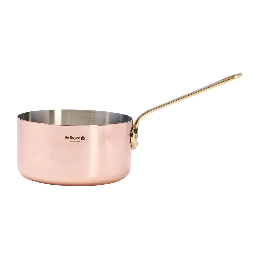 De Buyer Inocuivre Saucepan with Brass Handle 18cm - Image 3